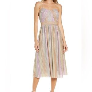 Vince Camuto Metallic Midi Dress